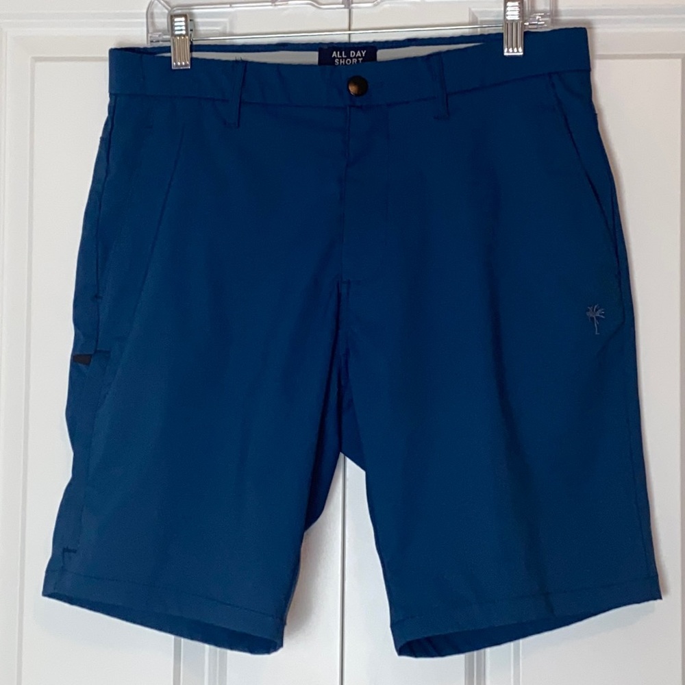 Mens Trunks All Day Short 4 Way Stretch Navy Blue Size 30